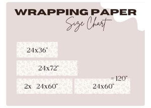 Whimsical Neutral Baby Shower Gift Wrap