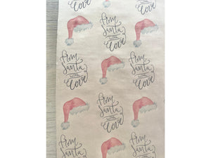 From Santa Clause Wrapping Paper Kraft Unique Christmas Gift Wrap for Kids From the North Pole Recycled Sustainable Secret Santa Rustic