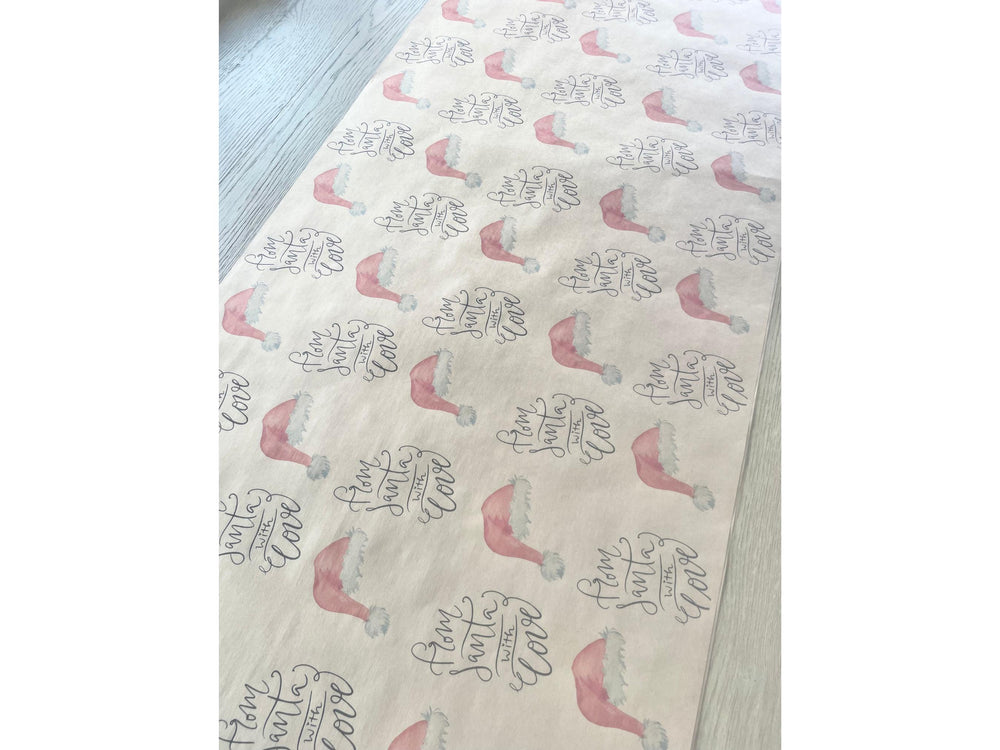 From Santa Clause Wrapping Paper Kraft Unique Christmas Gift Wrap for Kids From the North Pole Recycled Sustainable Secret Santa Rustic
