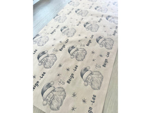 Personalized Name From Santa Clause Wrapping Paper Kraft Unique Christmas Gift Wrap for Kids From the North Pole Recycled Secret Santa