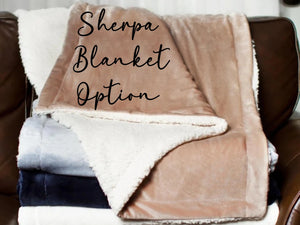 Custom Purple and Gold Plush Throw Blanket