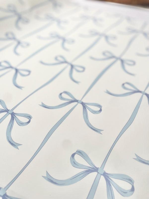 Blue Coquette Bow Gloss Wrapping