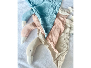 100% Cotton Baby Comforter Soft Muslin Security Blanket Goose Plush Toy Newborn Soothe Towel Baby Shower Gift Infant Sleep Aid Baby Shower