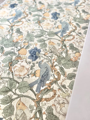 Whimsical Fruit Pattern Bird Wrapping Paper