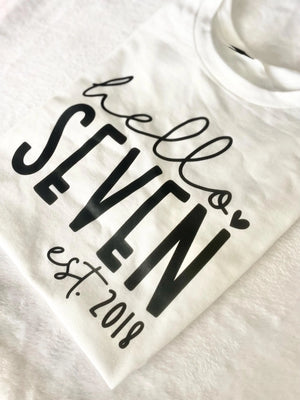 Hello Seven Year Old T Shirt