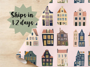 Beautiful Hand Drawn Illustration Pastel Wrapping