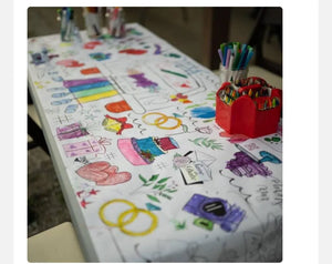 Custom Wedding Coloring Banner