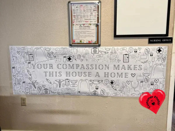 CUSTOM Large Medical Coloring Banner