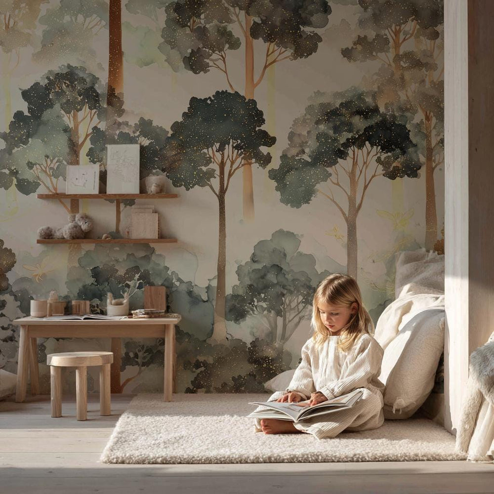 Adhesive Fabric Wallpaper Whimsical