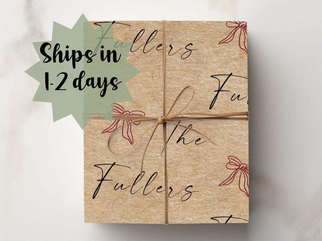 Eco Friendly Personalized Gift Wrap