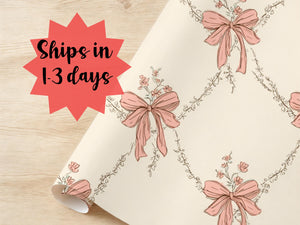 Floral Trellis Wrapping Paper