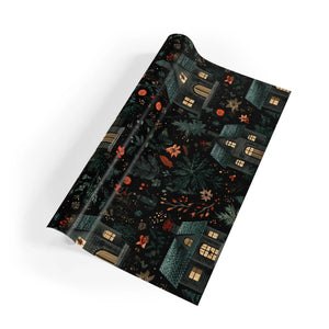 Dark Cottagecore Wrapping Paper Gothic