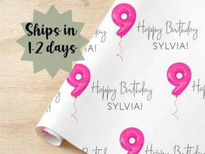 Personalized Birthday Gift Wrap