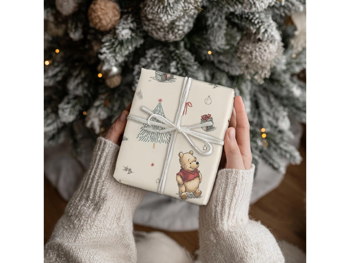 Classic Pooh Bear Nostalgia Gift Wrap