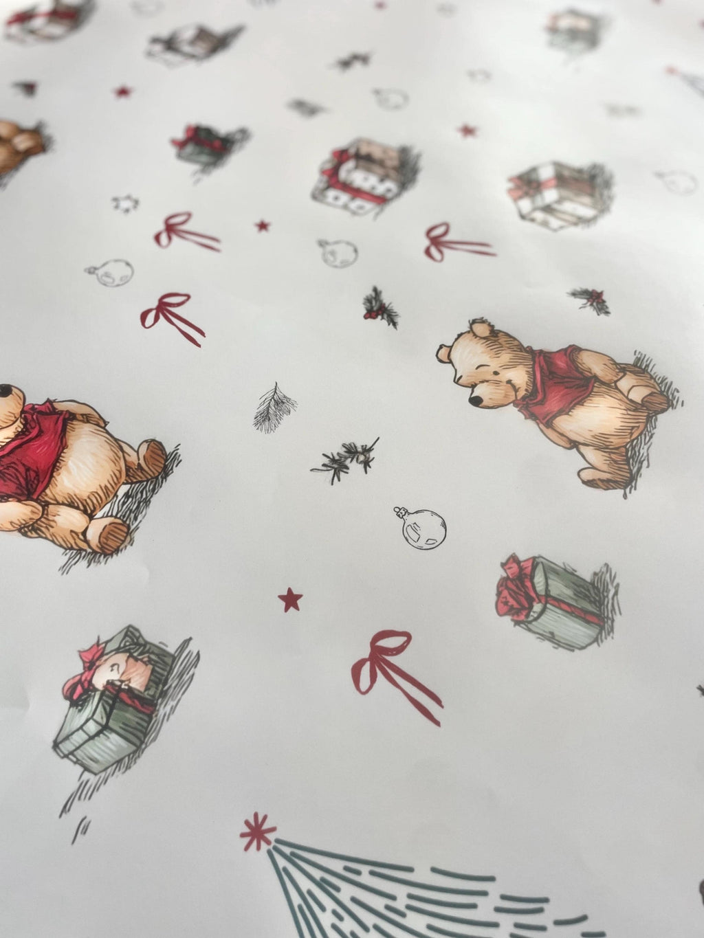 Classic Pooh Bear Nostalgia Gift Wrap
