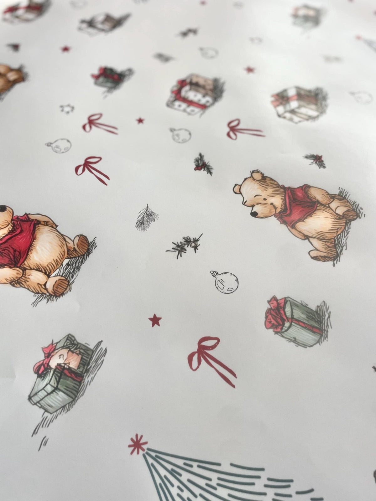 Classic Pooh Bear Nostalgia Gift Wrap