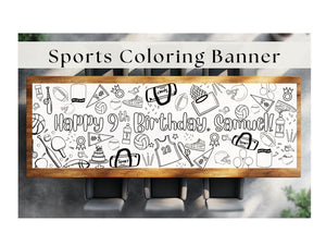Sports Coloring Banner