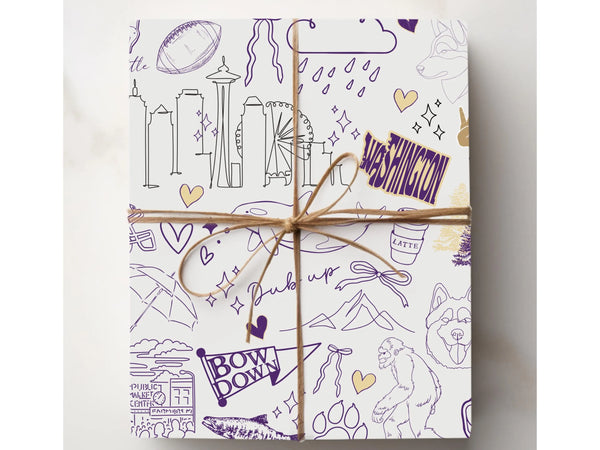 Seattle Washington Gift Wrap
