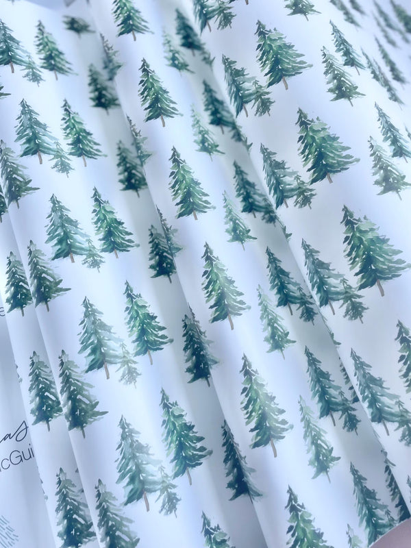 Minimalist Christmas Tree Wrapping Paper