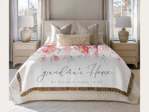 Grandma's House Woven Blanket