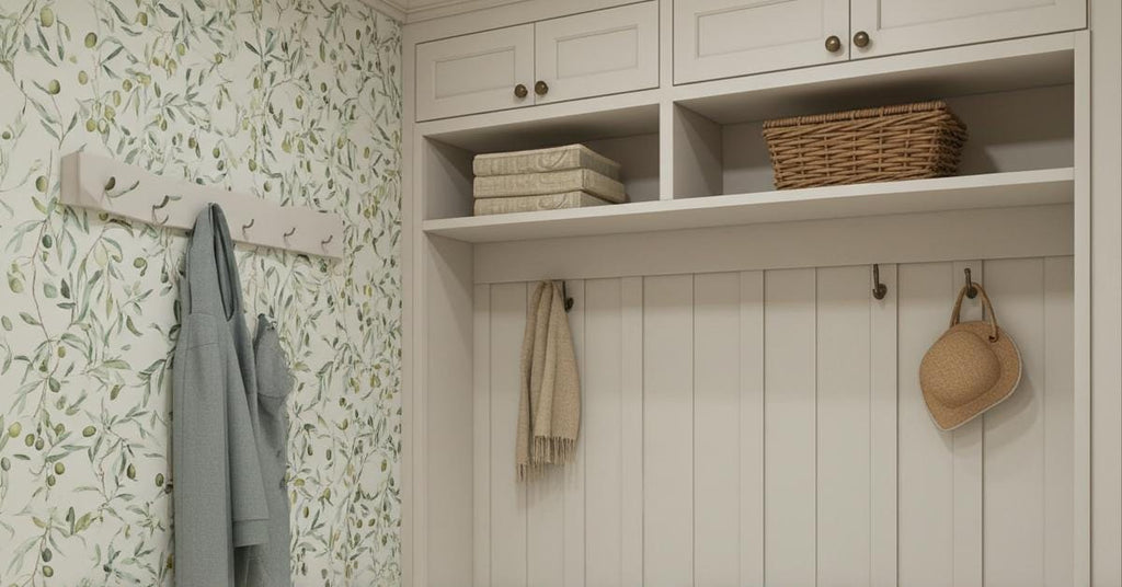 Olive Branch Pattern Wallpaper