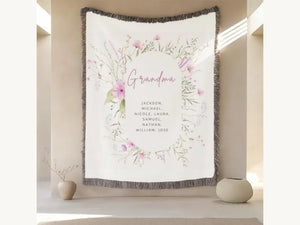 Custom Grandma Woven Blanket