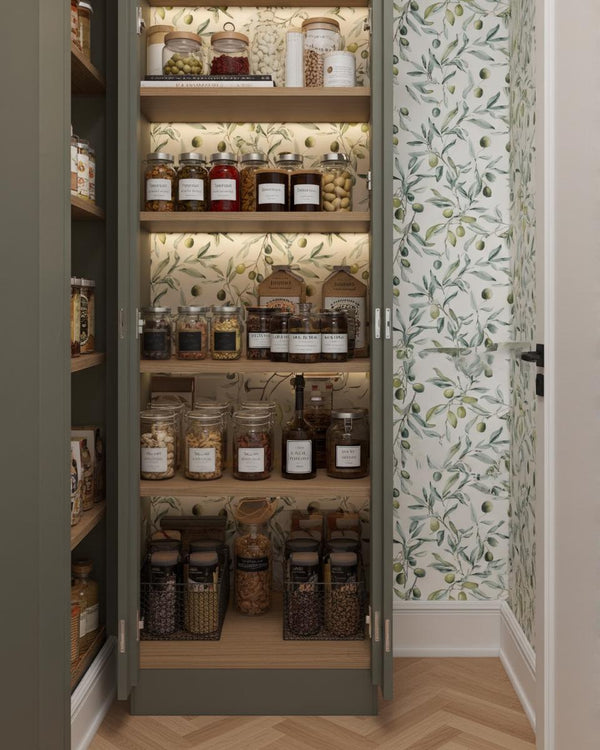 Olive Branch Pattern Wallpaper