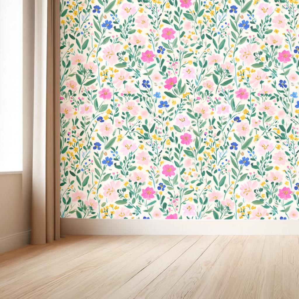 Bright Boho Pattern Wallpaper