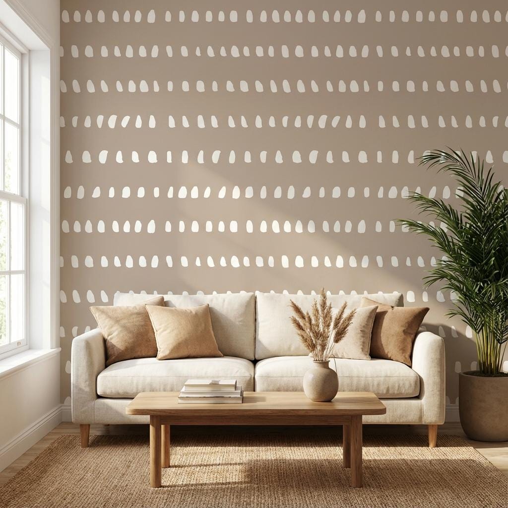 Coffee Cream Adhesive Wallpaper