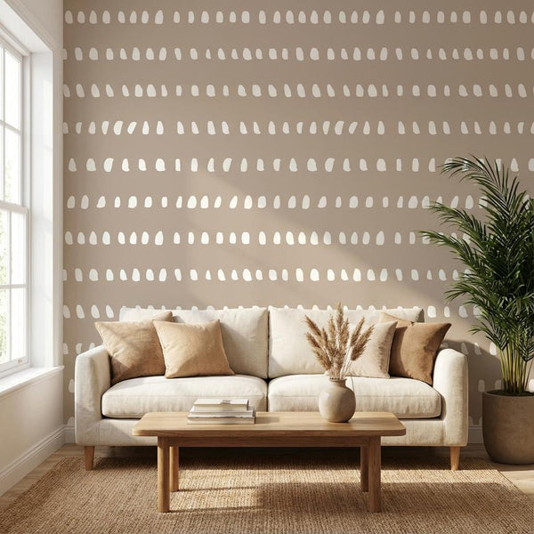 Coffee Cream Adhesive Wallpaper