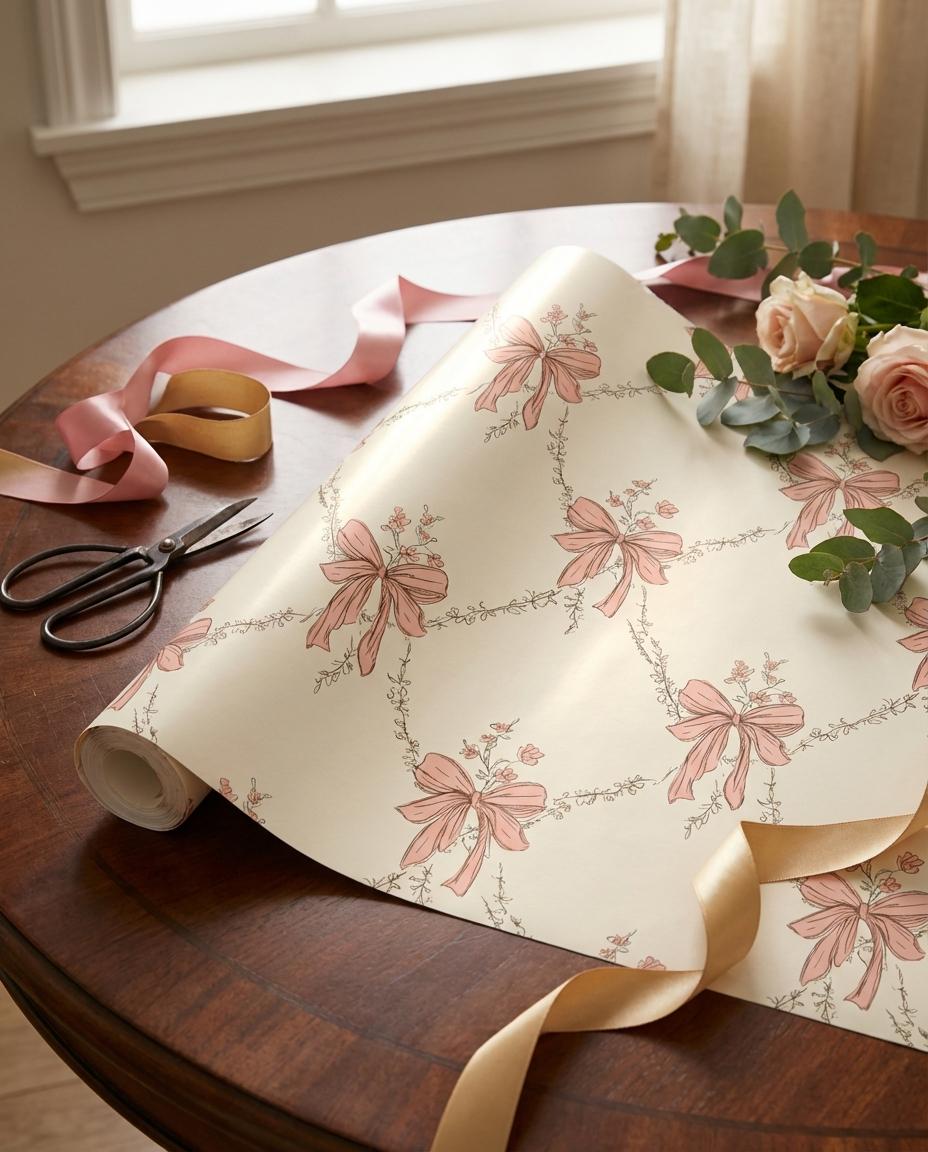 Floral Trellis Wrapping Paper