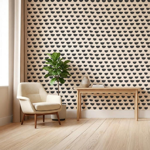 Neutral Geometric Peel Stick Wallpaper