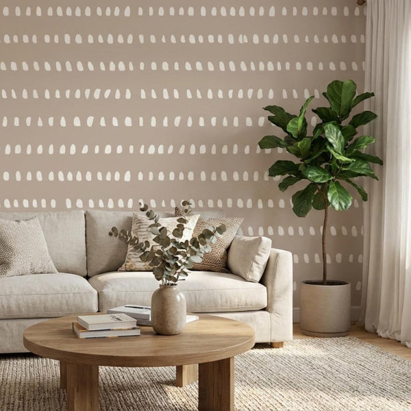 Coffee Cream Adhesive Wallpaper