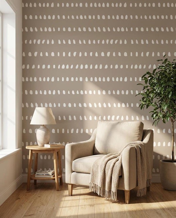 Coffee Cream Adhesive Wallpaper