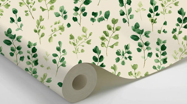 Soft Eucalyptus Pattern Wallpaper