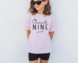 Pink Cloud Nine 9-Year-old T Shirt