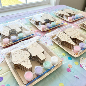 DIY Ice Cream Paint Kit Party Favor