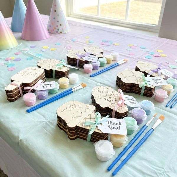 DIY Ice Cream Paint Kit Party Favor