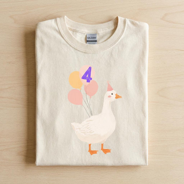 Cute Silly Goose Birthday Shirt