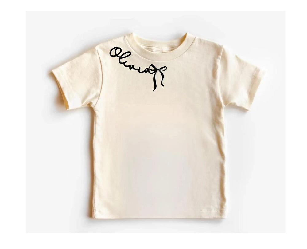 Custom Name Coquette Shirt Unique Collar Script