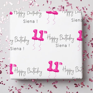 Personalized Boy Birthday Gift Wrap