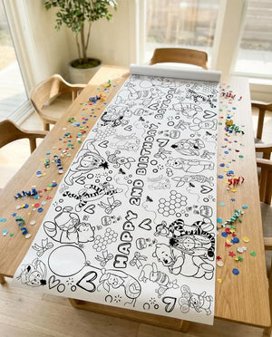 Pooh Bear Coloring Banner