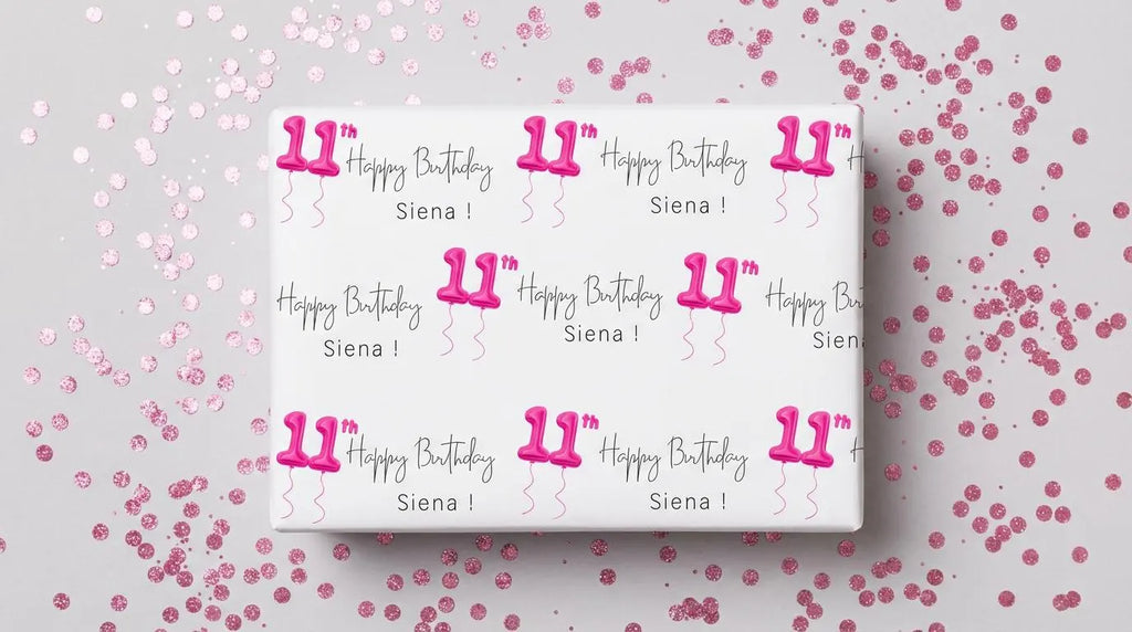 Personalized Boy Birthday Gift Wrap