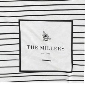 Custom Blanket Minimalist Black Stripe