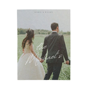 Custom Wedding Photo Blanket Personalized