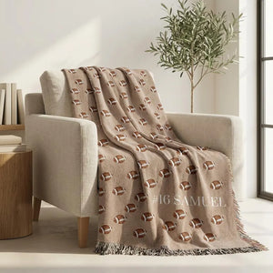 Custom Football Blanket Woven