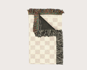 Personalized Mom Dad Checkered Blanket Woven