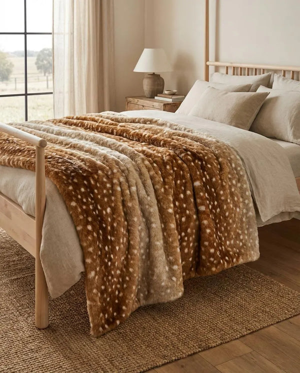 Woven Deer Skin Print
