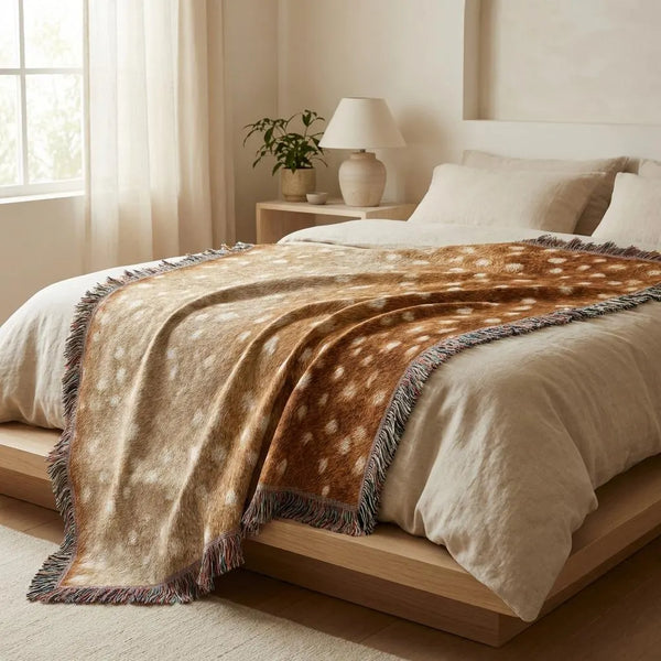 Woven Deer Skin Print