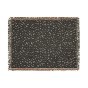 Uneven Dot Pattern Woven Blanke